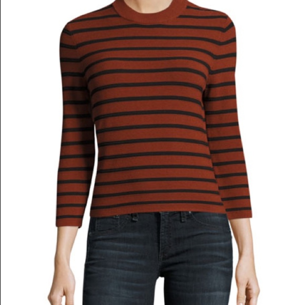 ISO Theory Lemdora Prosecco Striped Sweater